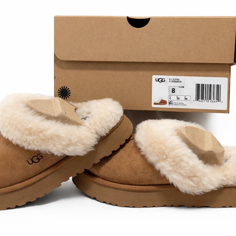 UGG Women's Chestnut Disquette Slippers - Picture 2 of 3